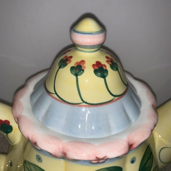 Teapot Collectibles 9" Tall  Hand Painted Magnolia - Picture 3 of 12